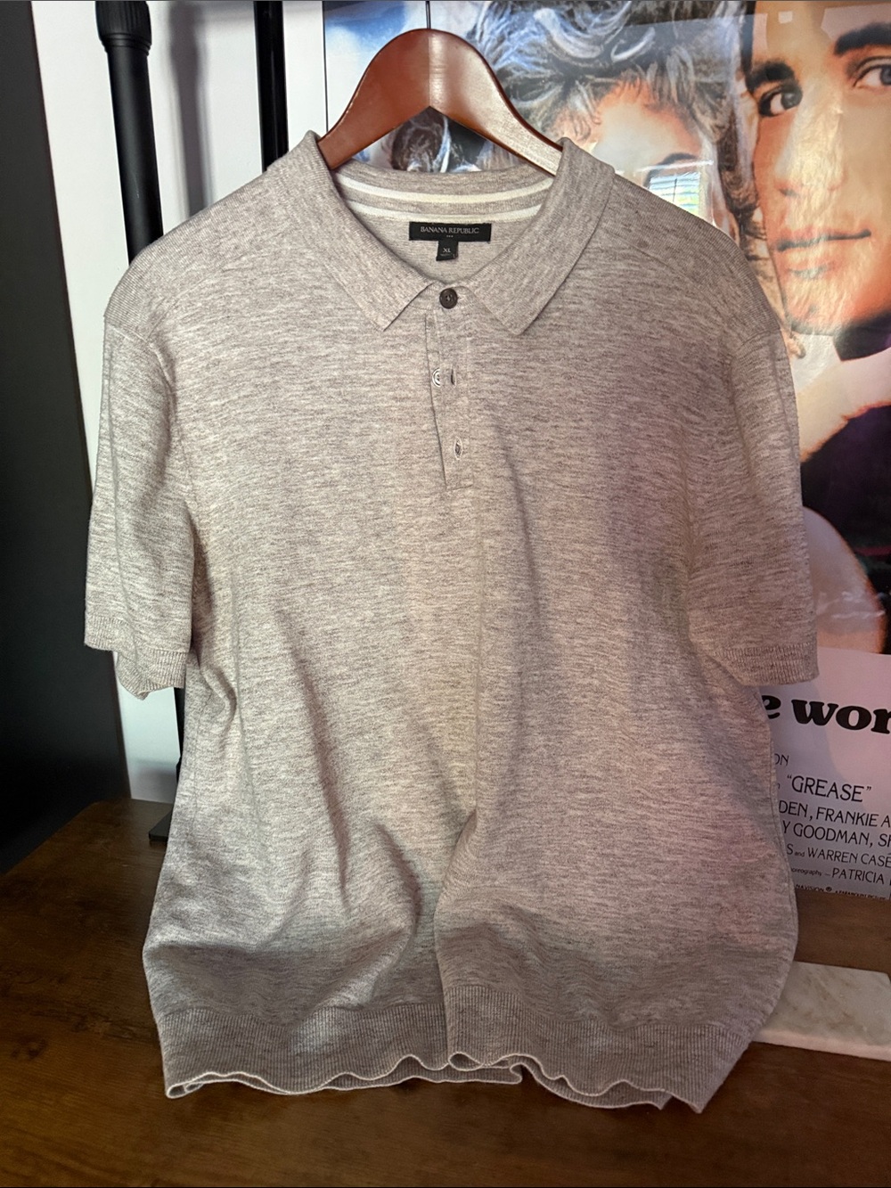 Banana Republic Men’s Heather Gray Polo